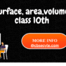 Surface Areas and Volumes Class 10